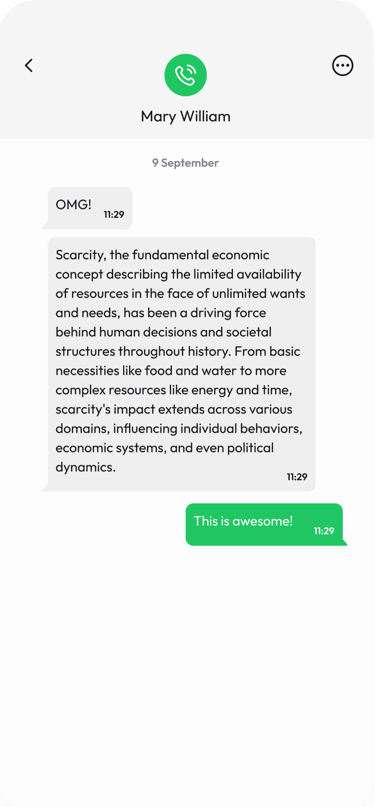 Transcription interface